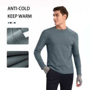 Men's Long-Sleeve T-Shirt Sports Sweatshirt Warm and Skin-Friendly Fitness Top Running Long-Sleeve T-Shirt