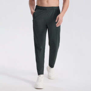 New Ice-Silk Pants Premium Design Men's Athletic trousers with Cuffed Legs for Running