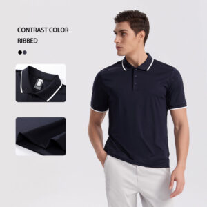 New Polo Shirt Golf Quick-Dry shirt Running Casual Men's Top with Design