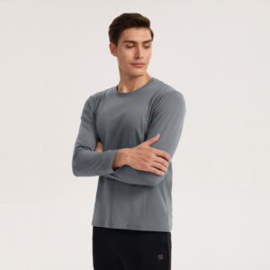 2025 Fall/Winter New Arrival Men's Long-Sleeve Quick-Dry Sports Shirt Outdoor Running Casual Athletic Top Training Base Layer