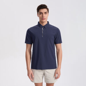 Polo Shirt Premium Men's Collared Loose-Fit Printed Top