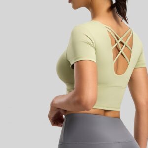 wom's yoga bra high quality nylon fabric sports yoga tops