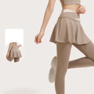 yoga dress yoga wear sports dress for women Pants with skirt