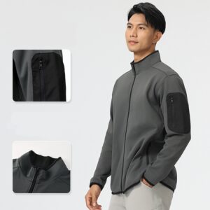 Men's Outdoor Sports Windbreaker Jacket Lightweight Windproof Seamless Construction Jacket