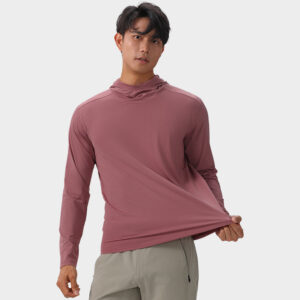 Men's Solid Color lightweight Hooded Sweatshirt
