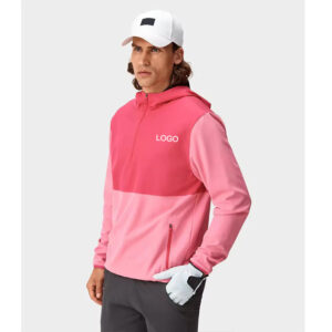 Men's pullover hoodie 1/4 zipper midlayer customized