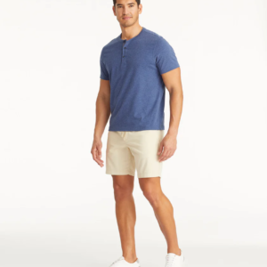 Men's Chino short 3 pockets elastic waist with external string